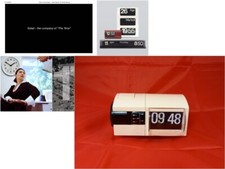 Solari Udine, orologio-sveglia da tavolo a cartellini "Cifra 2" Gino Valle, 1966