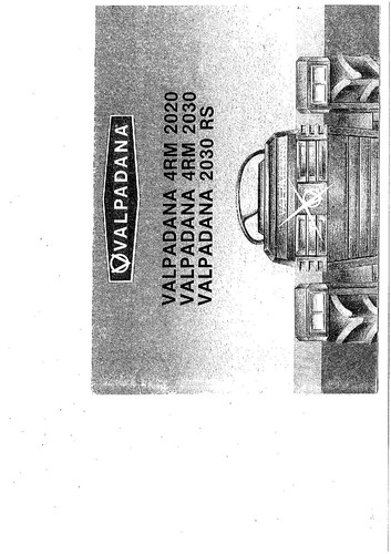 Valpadana 2030 manuale - rs, uso
