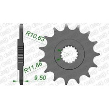 Stahl Ritzel für Honda CRF