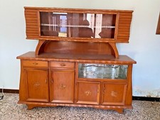 CREDENZA ANNI 50 CON VETRI SCORREVOLI ANTE E CASSETTI MOLTO PARTICOLARE