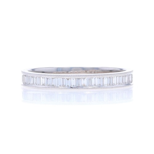 Oro bianco diamanti fede - bianco, e