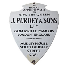 Insegna Vintage James Purdey -
