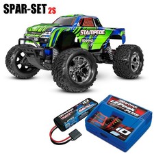 Traxxas 36254-8 Stampede 1:10 2WD Monster Truck RTR Clipless 2S set risparmio verde