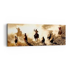 Quadro su Tela 90x30cm Cowboys