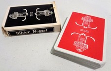 RARO Silver Nugget Casino North Las Vegas Nevada carte da gioco mazzo di carte vintage