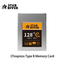 Scheda di memoria STAR RIVER CFexpress tipo B 128 GB per fotocamera 4K Nikon Canon Z7 Z8