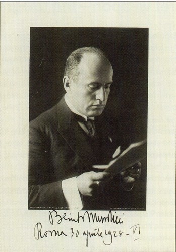 Benito mussolini signed - benito,