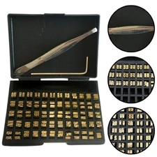 120 pezzi 2*4*15 mm timbro a caldo lettere in rame essenziali per macchine di co