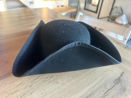 Cappello tricorno nero - tricorno,