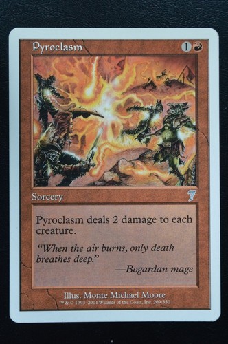 Magic mtg pyroclasm 7th - magic,