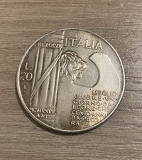 Moneta 20 lire Benito