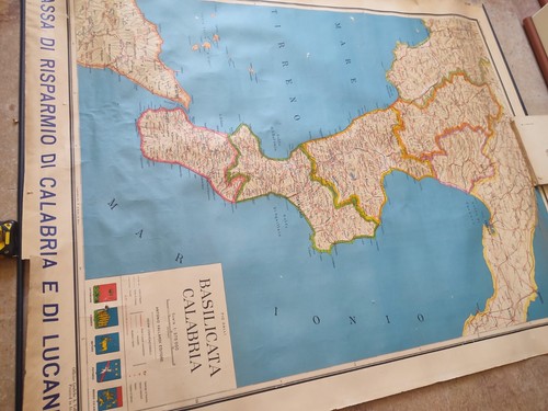 Carta geografica calabria - calabria, e