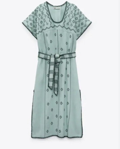 Nwt zara embroidered kaftan - nwt,