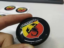 kit 4 adesivi 3 D resinati copri mozzo ABARTH