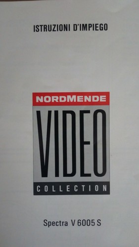 Nordmende vcr v6005s manuale - nordmende,