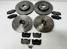 PER RENAULT CLIO SPORT 172 182 DISCHI E PASTIGLIE BREMBO ANTERIORI POSTERIORI FORATI SCANALATI