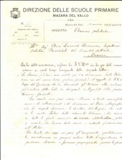1929 MAZARA DEL VALLO Direttore scuole Francesco JEMMA sulle elezioni politiche