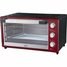 Forno Elettrico Ventilato 50 Lt Timer 6 Livelli di Calore Termostato Regolabile