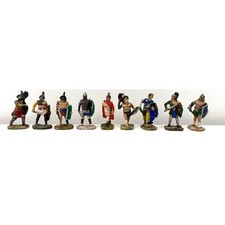 Set 9 statuine templari statue