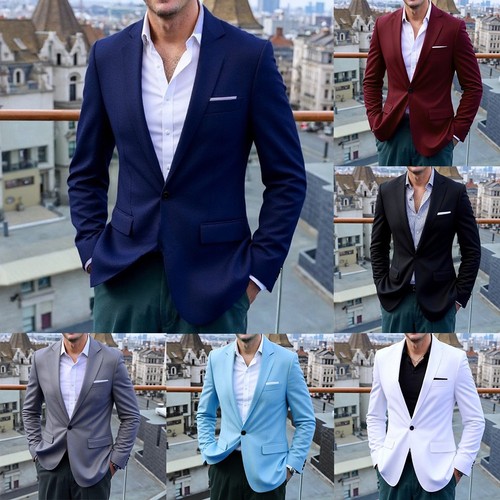 Giacca blazer uomo - tinta, unita