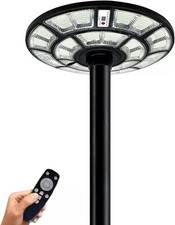 Lampione Solare Esterno 1200W LED Stradale Giardino UFO con Telecomando, Sensore