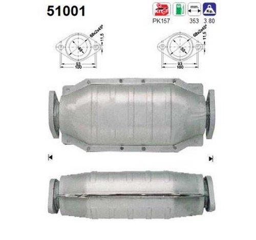 Cv catalizzatore per - kw, 95