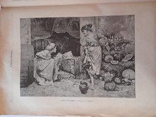 Incisione originale 1901 "