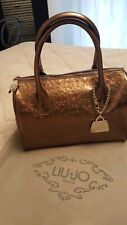 Borsa a mano Bauletto Liu Jo linea Melanie in vernice color marrone bronzo