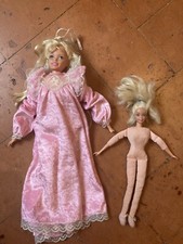Barbie Pretty Dreams Grandi Sogni + Barbie Bedtime Anni 90 Nude Con Difetti