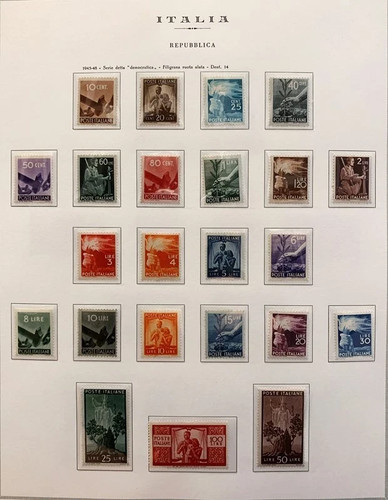 Italia repubblica 1945 serie - italia,