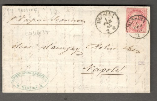 1864 italia busta viaggiata - busta,