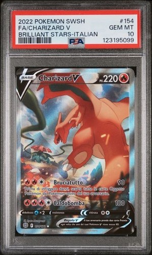 Psa charizard 154 - 10, v