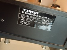 VHS Videorecorder Telefunken VR 5930 Videoregistratore Usato No Telecomando