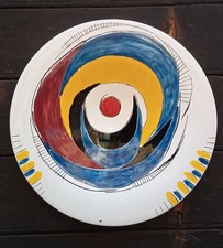 Grande Piatto Ceramica Informale NINO CARUSO ROMA Anni 60