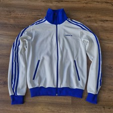 Adidas Giacca Tuta Uomo Beckenbauer Track Top Retrò Bianco Blu Small