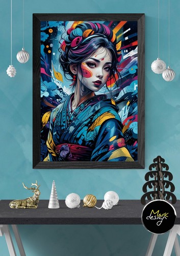 Stampa geisha carta - stampa,