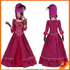 Costume Donna Francesina Rococò Barocco Fucsia Tg 36/50