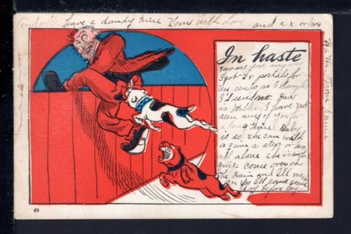 Cartolina fumetto in - -,