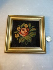 Quadro punto croce fiori 