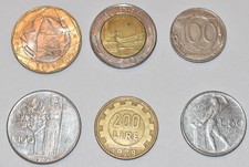 Collezione di 6 monete Lire
