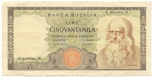 50000 lire banca - 50000,