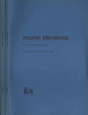 Incontri Meridionali Terza Serie Anno IX n. 2 - 3. Rivista di storia e cultura.