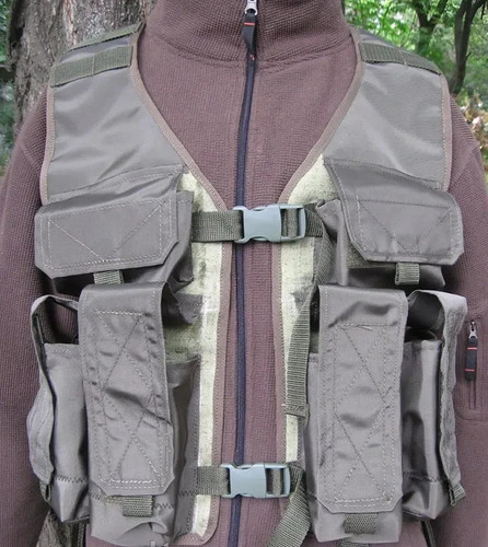 Gilet scarico olive - gilet,