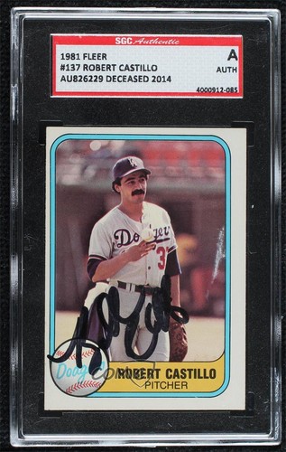Sgc autentico 1981 fleer bobby - sgc,