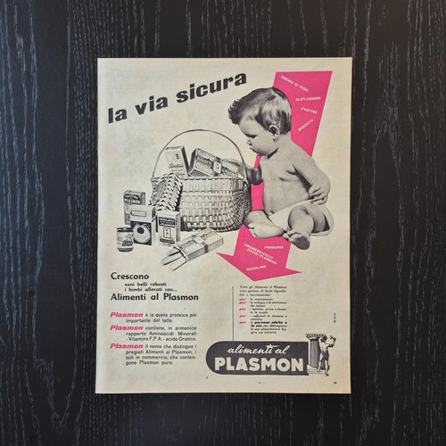 1961 plasmon original ad - original,