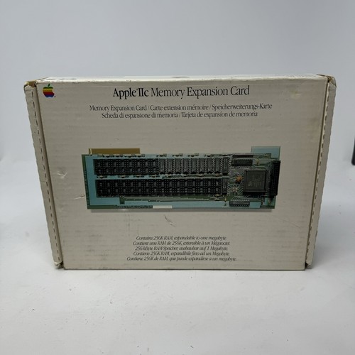 Apple iic 1986 - 1986, memory