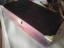 Scatola in mogano contenitore sigari igrometro e forbice