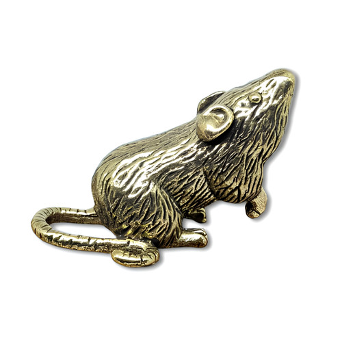 Statua topo ratto - , ottone