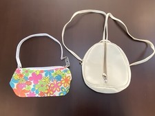 BORSETTA E ZAINETTO BAMBINA BORSETTA A FIORI E ZAINETTO BIANCO PANNA