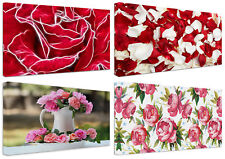 Quadri Moderni Fiori Rose Petali cm.100x50 Arredo Casa Arte Stampa su Tela